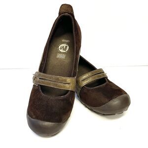 MERRELL Ortholite Plaza Bandeau Chocolate Mary Jane Shoes Women’s 8.5 Flats